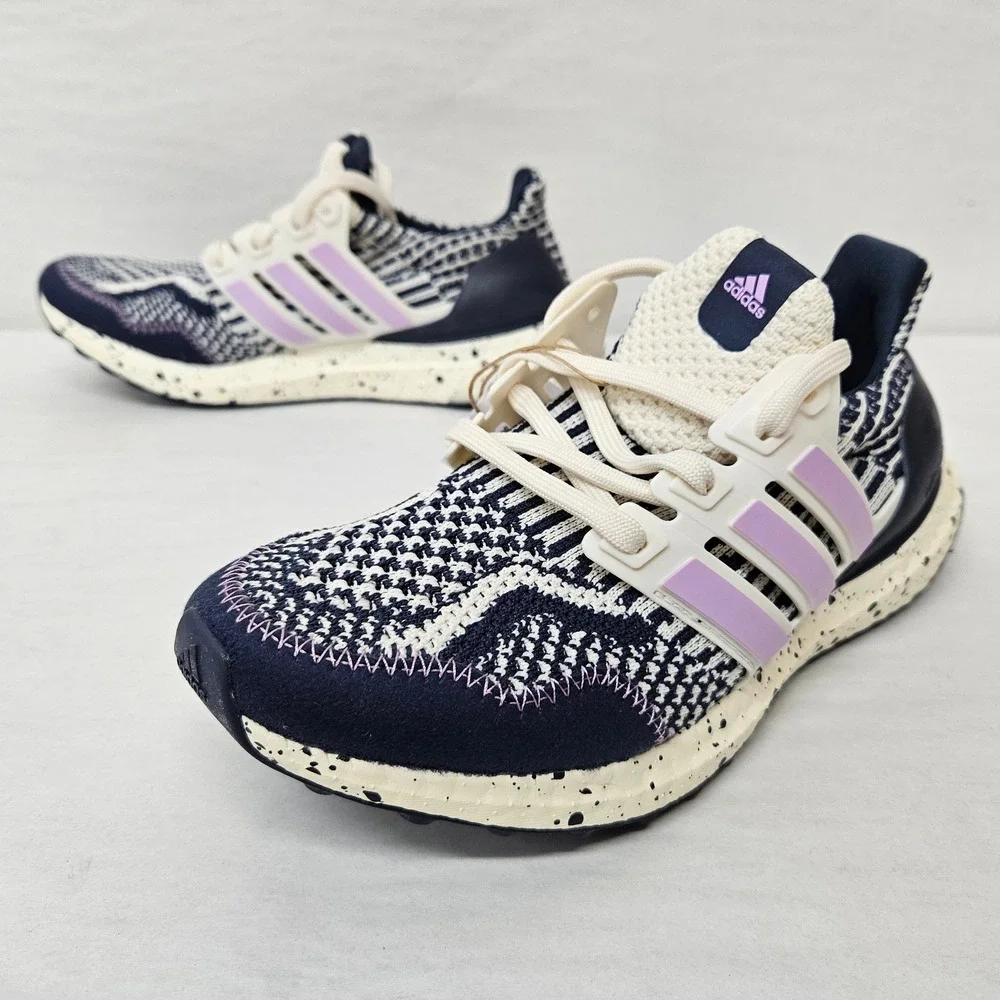 Adidas Ultraboost 5.0 DNA W Running Shoes GV8736 Navy White Purple Womens Size 6